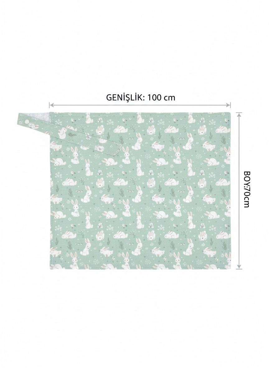 Mint Bunny Emzirme Örtüsü